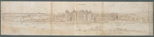 Richmond Palace from Across the Thames, 1562 by Anthonis van den Wyngaerde
